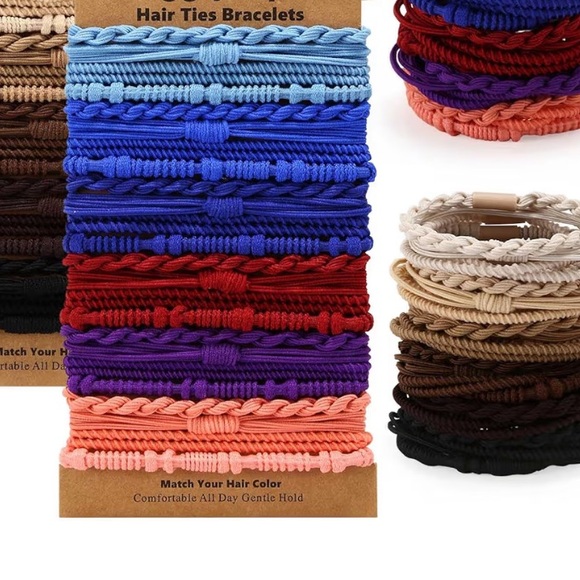 Hair Ties Bracelets Set Bohemian- NEW